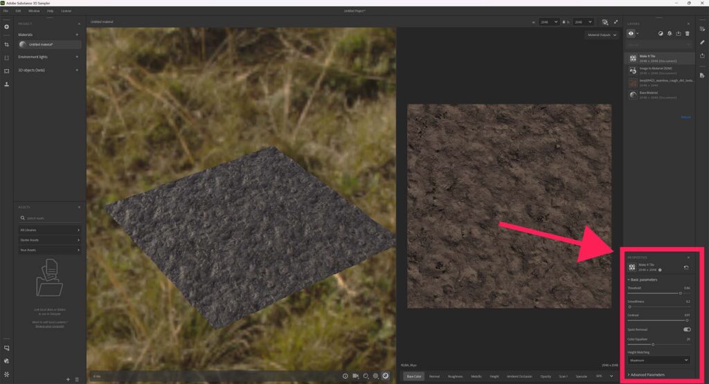 Creating Tileable Textures in Photoshop and Substance Sampler ...
